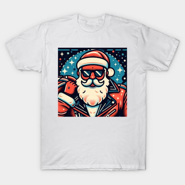 Funky Santa's Coming To Town T-Shirt by SNAustralia
